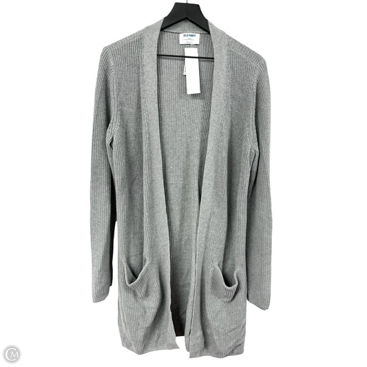 Sweater Cardigan By Old Navy In Grey, Size: M