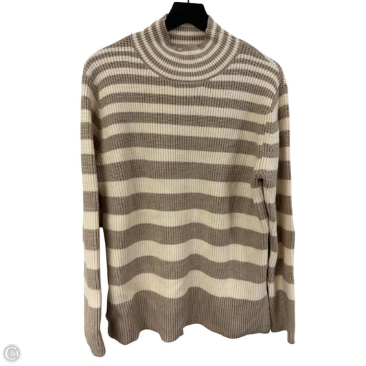 Sweater By Cmc In Cream & Tan, Size: L