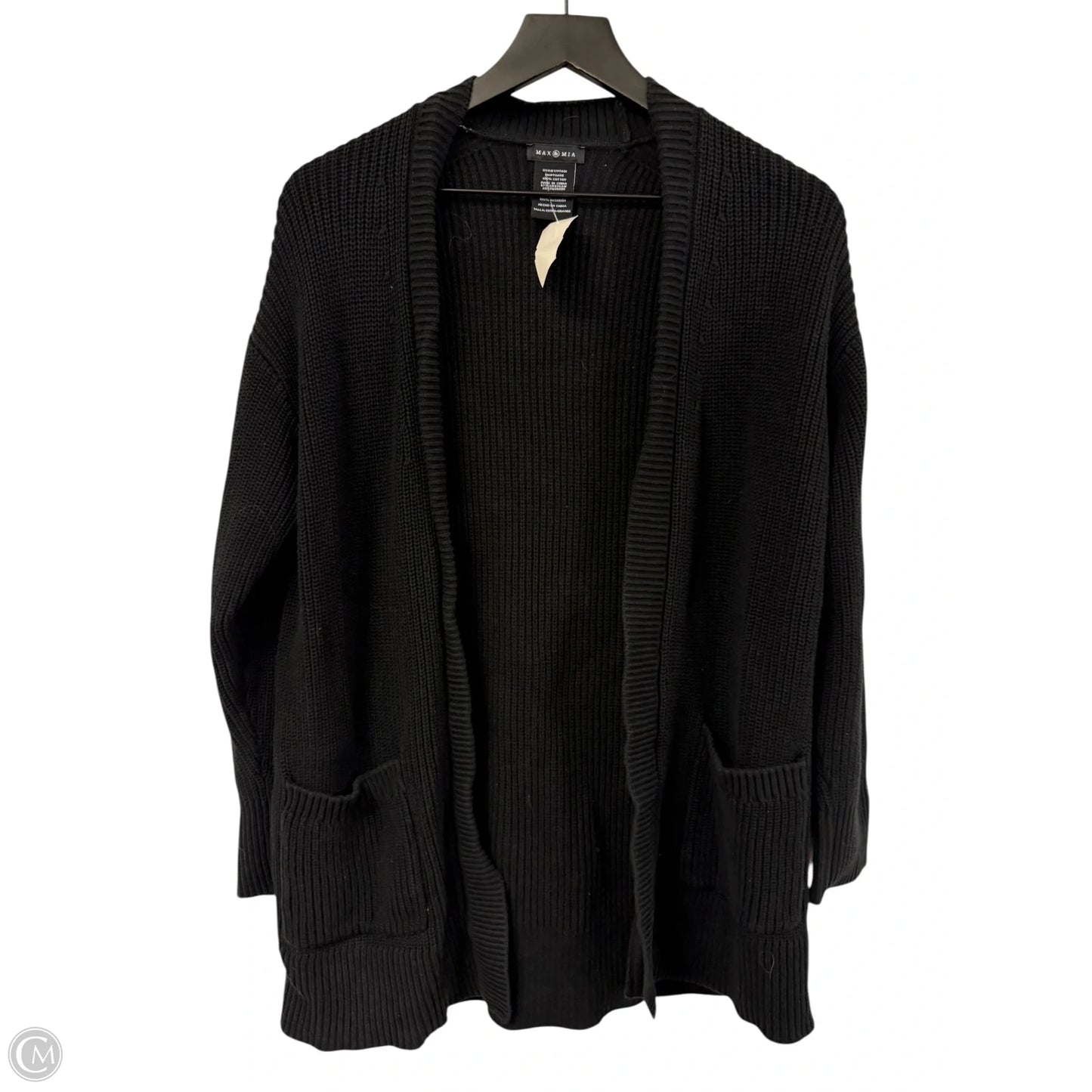 Sweater Cardigan By Clothes Mentor In Black, Size: Xl