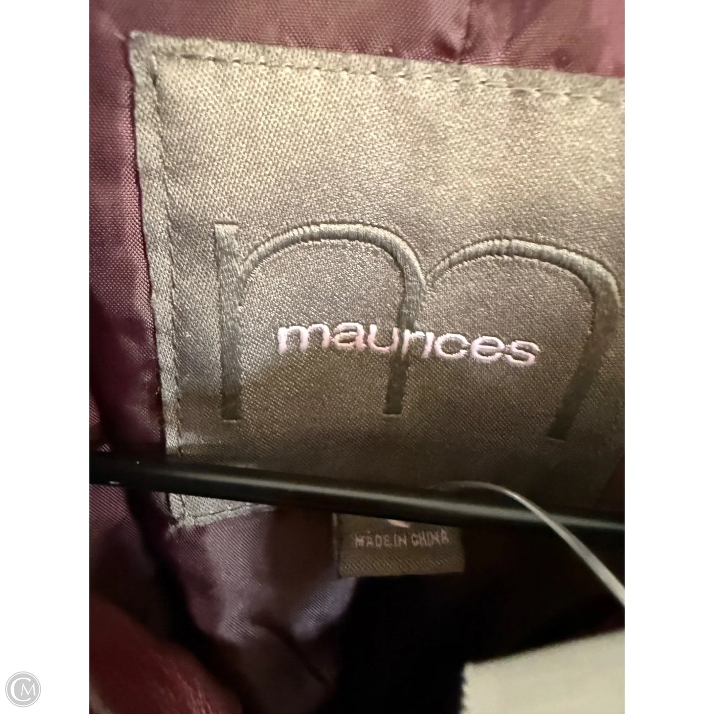 Jacket Moto By Maurices In Red, Size: S