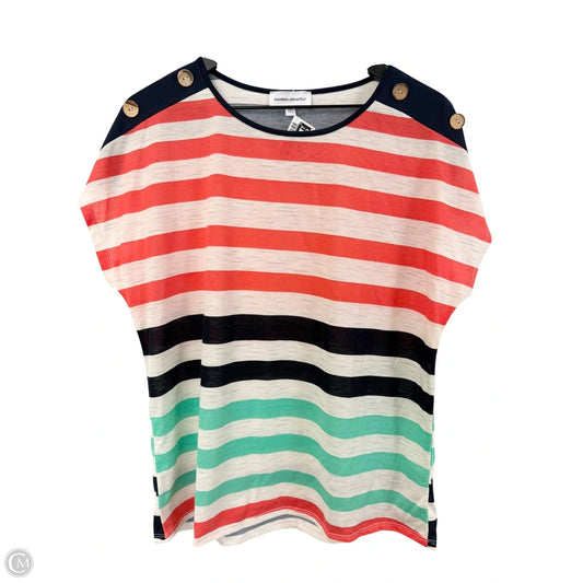 Top Short Sleeve Basic By Cme In Striped Pattern, Size: Xl
