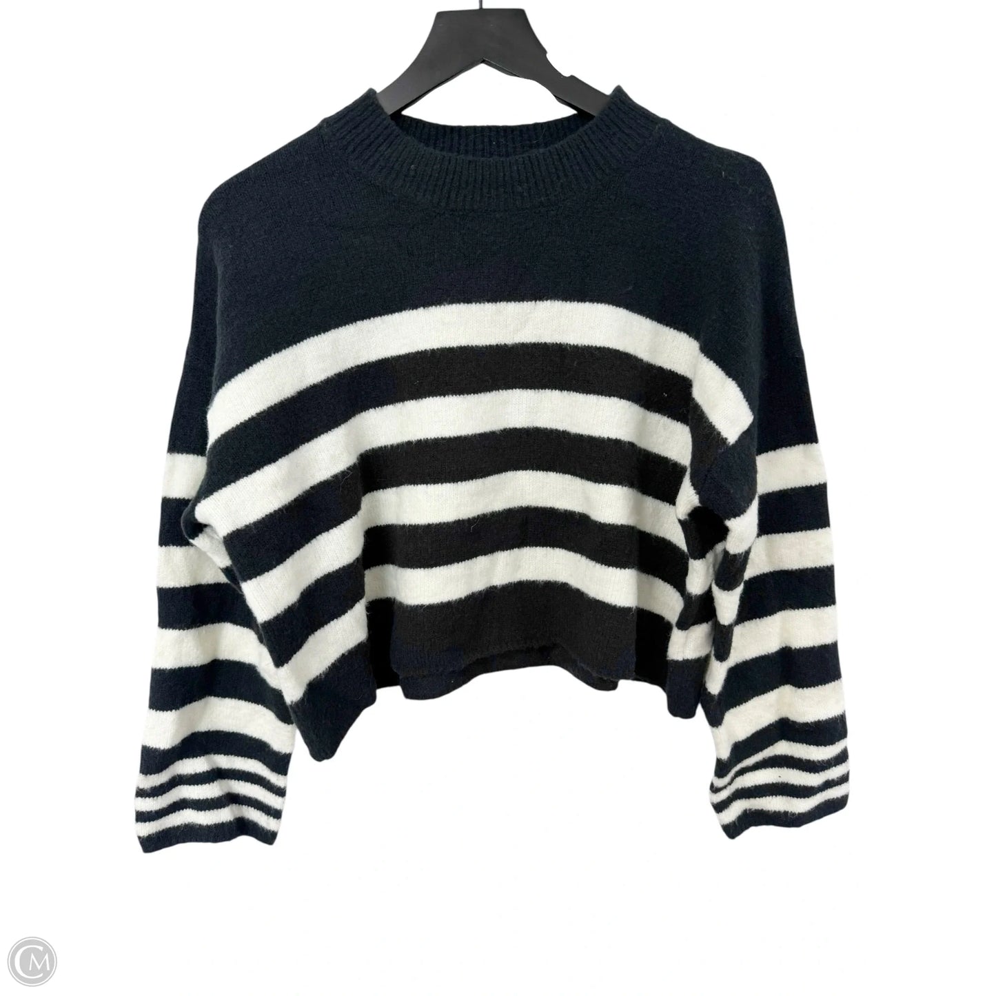 Sweater By Cme In Black & White, Size: S