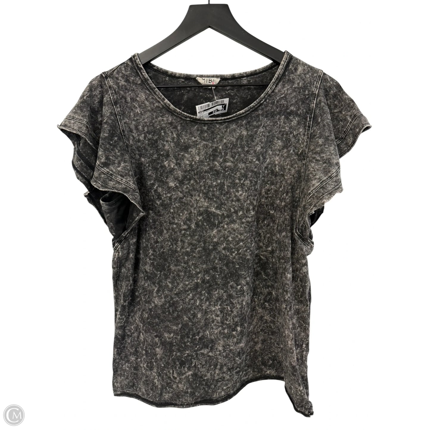 Top Short Sleeve Basic By Bibi In Black, Size: M