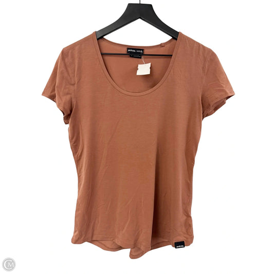 Top Short Sleeve Basic By Prana In Brown, Size: M