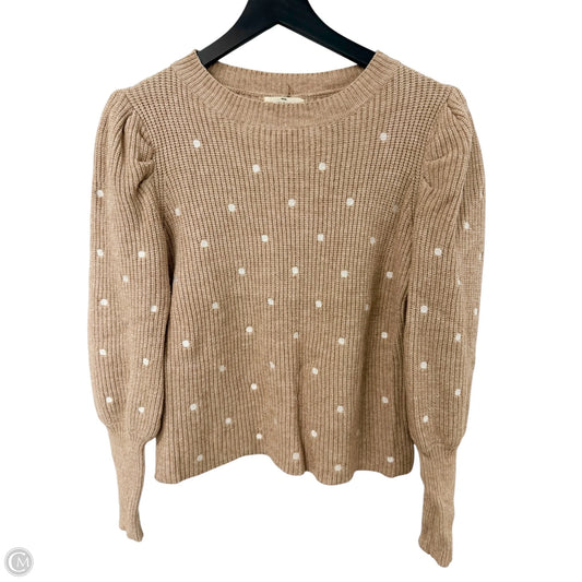 Sweater By Entro In Tan & White, Size: S