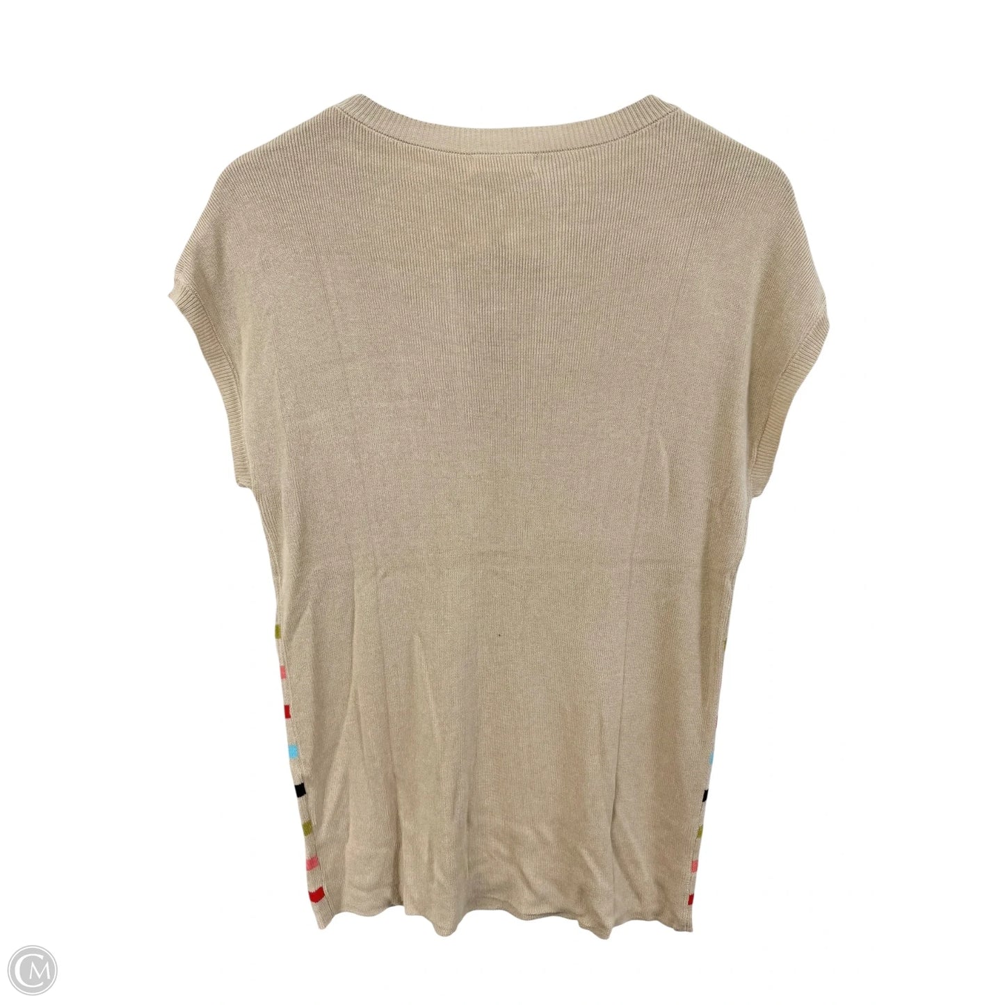 Top Short Sleeve By Cmf In Multi-colored, Size: M