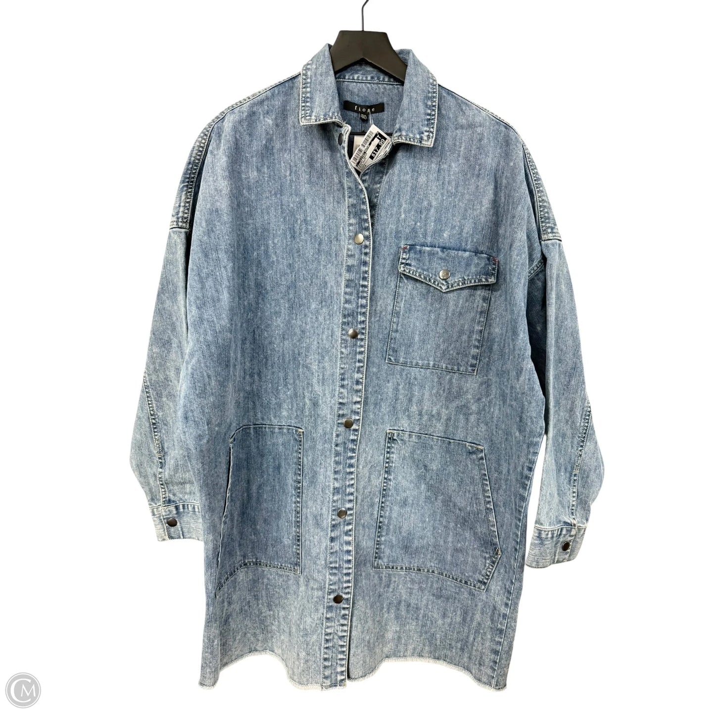 Jacket Denim By Clothes Mentor In Blue Denim, Size: M