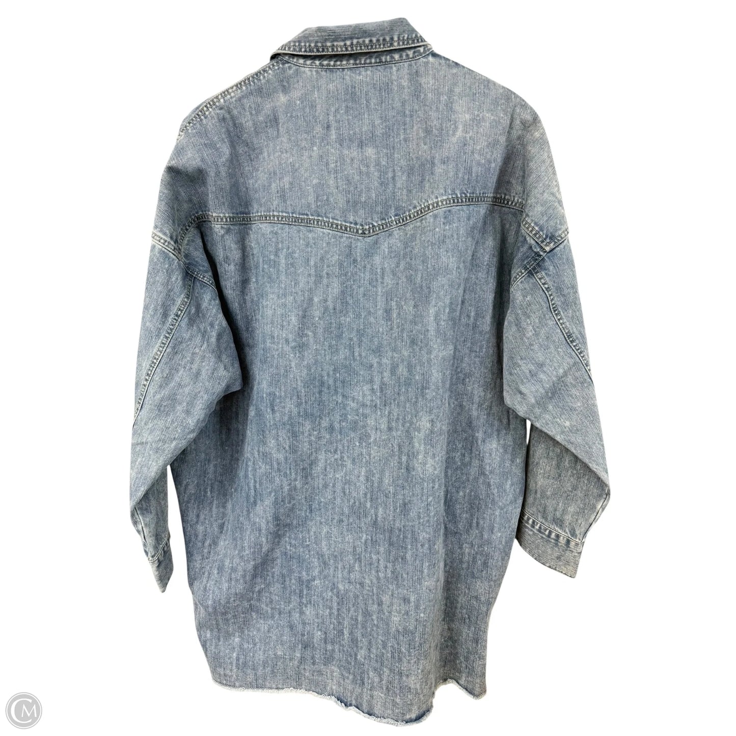 Jacket Denim By Clothes Mentor In Blue Denim, Size: M