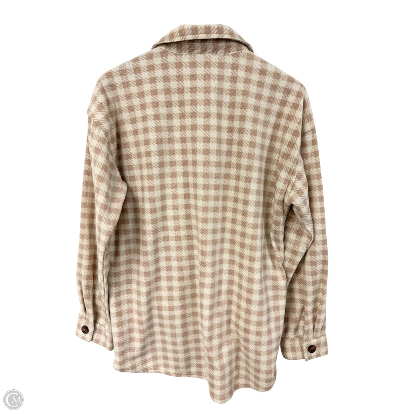Jacket Shirt By Maurices In Tan, Size: M
