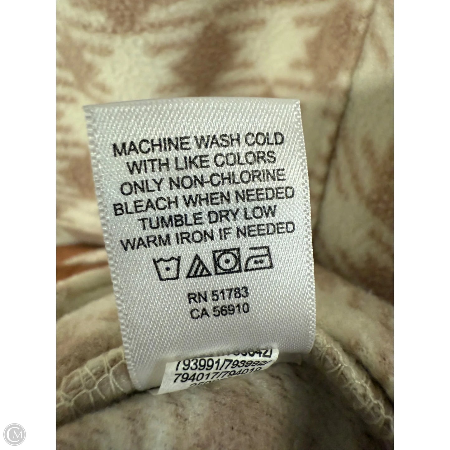 Jacket Shirt By Maurices In Tan, Size: M