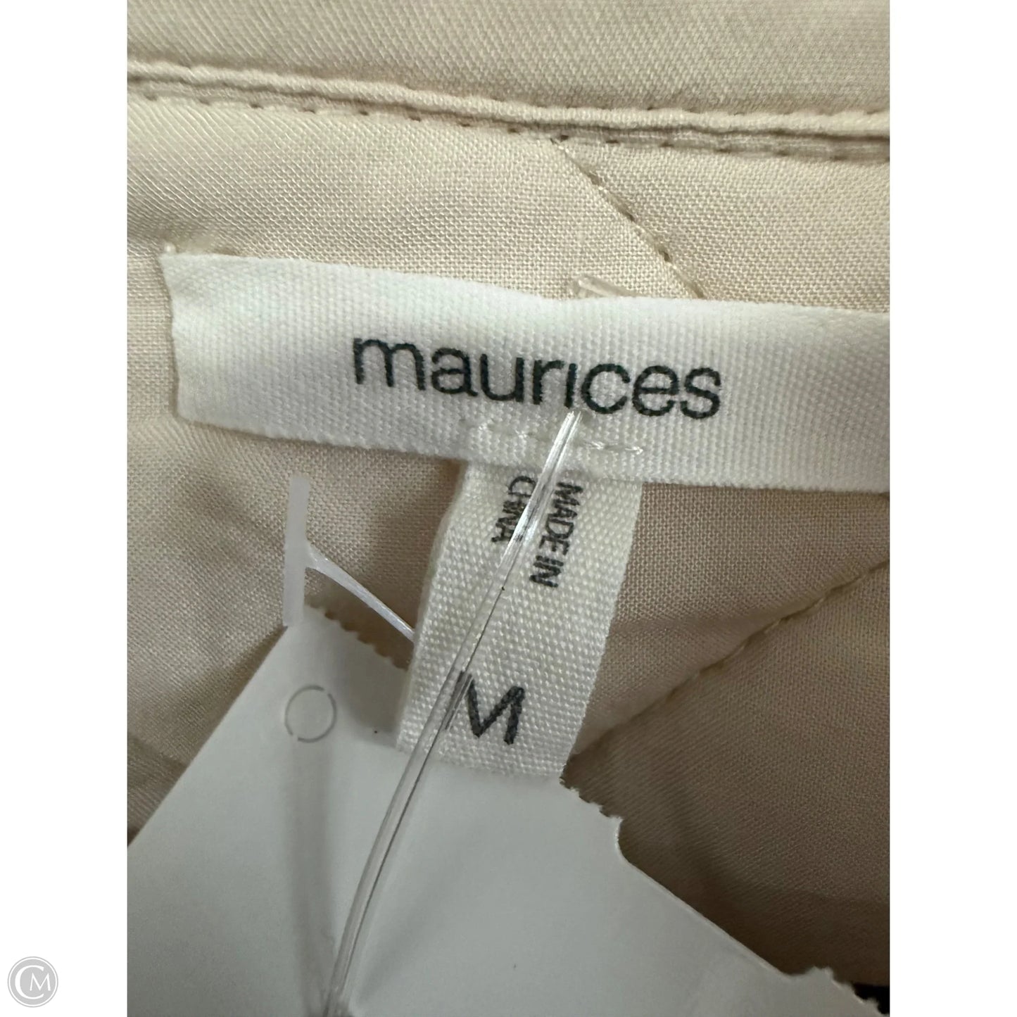 Jacket Puffer & Quilted By Maurices In Cream, Size: M