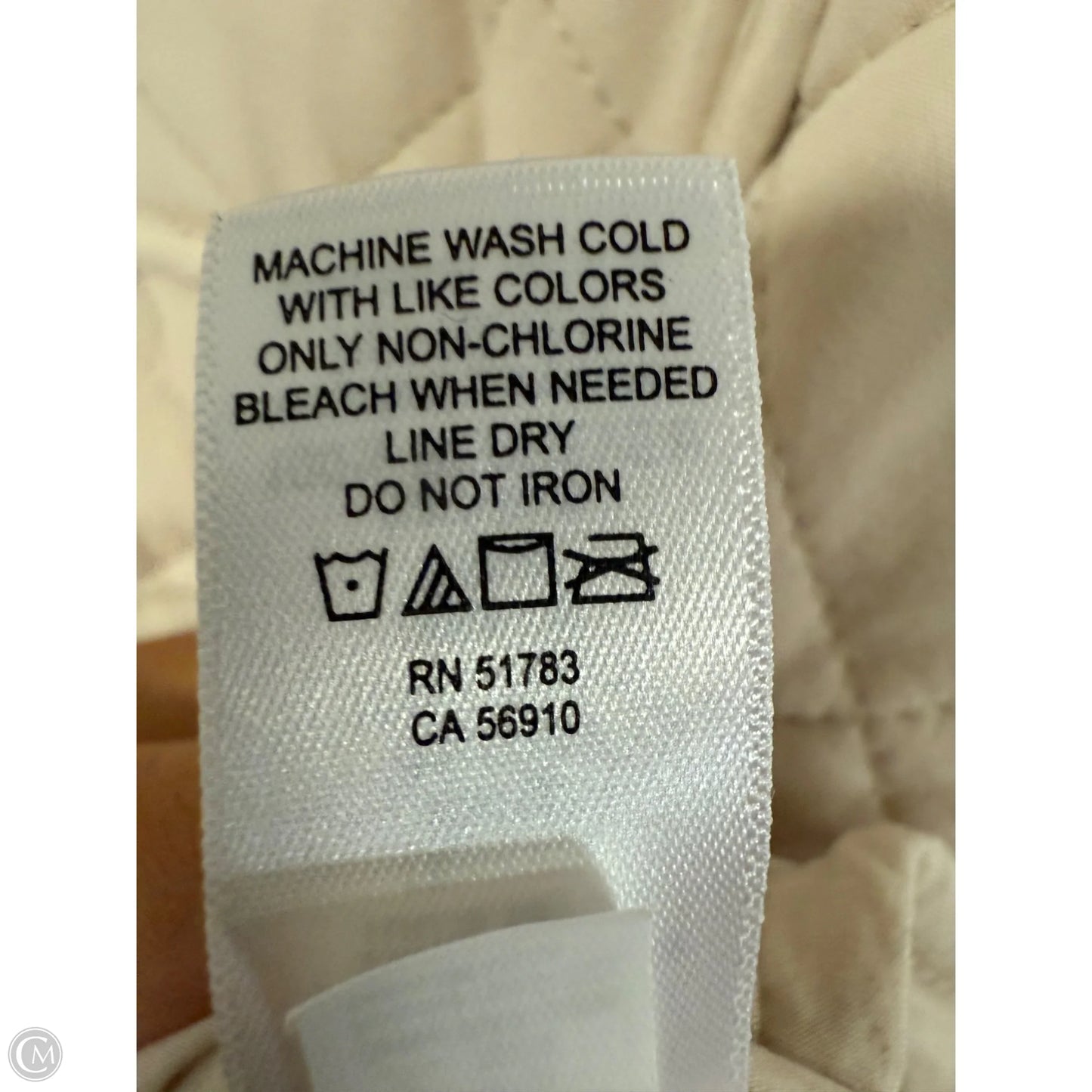 Jacket Puffer & Quilted By Maurices In Cream, Size: M