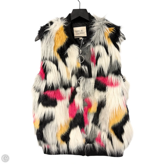 Vest Faux Fur & Sherpa By Thread And Supply In Multi-colored, Size: Xl