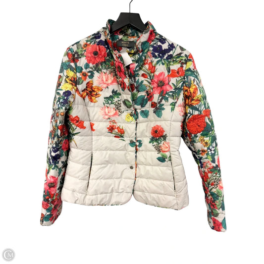 Jacket Puffer & Quilted By Clothes Mentor In Floral Print, Size: L