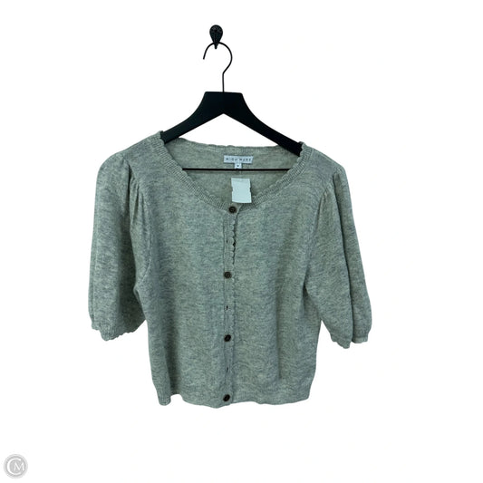 Sweater Short Sleeve By Cmc In Grey, Size: M