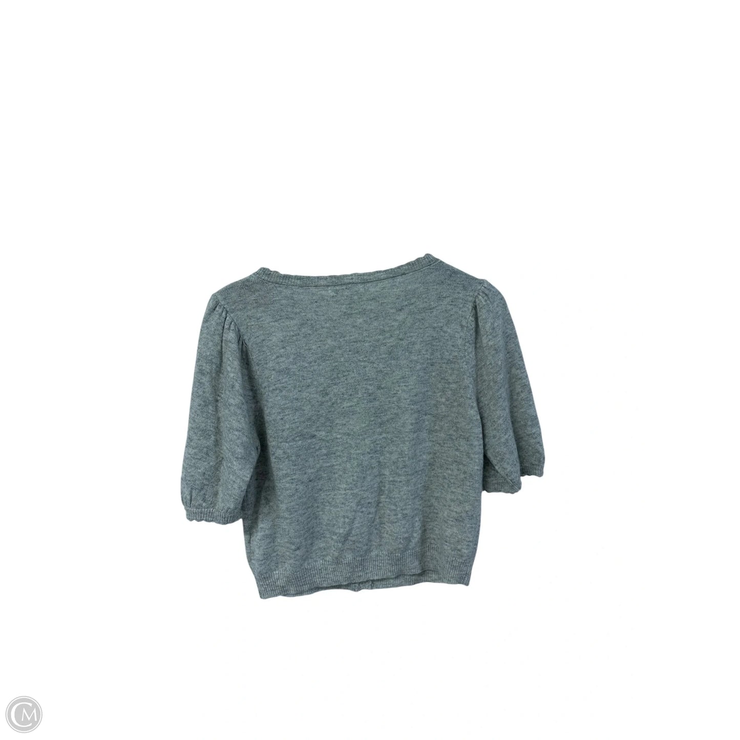 Sweater Short Sleeve By Cmc In Grey, Size: M