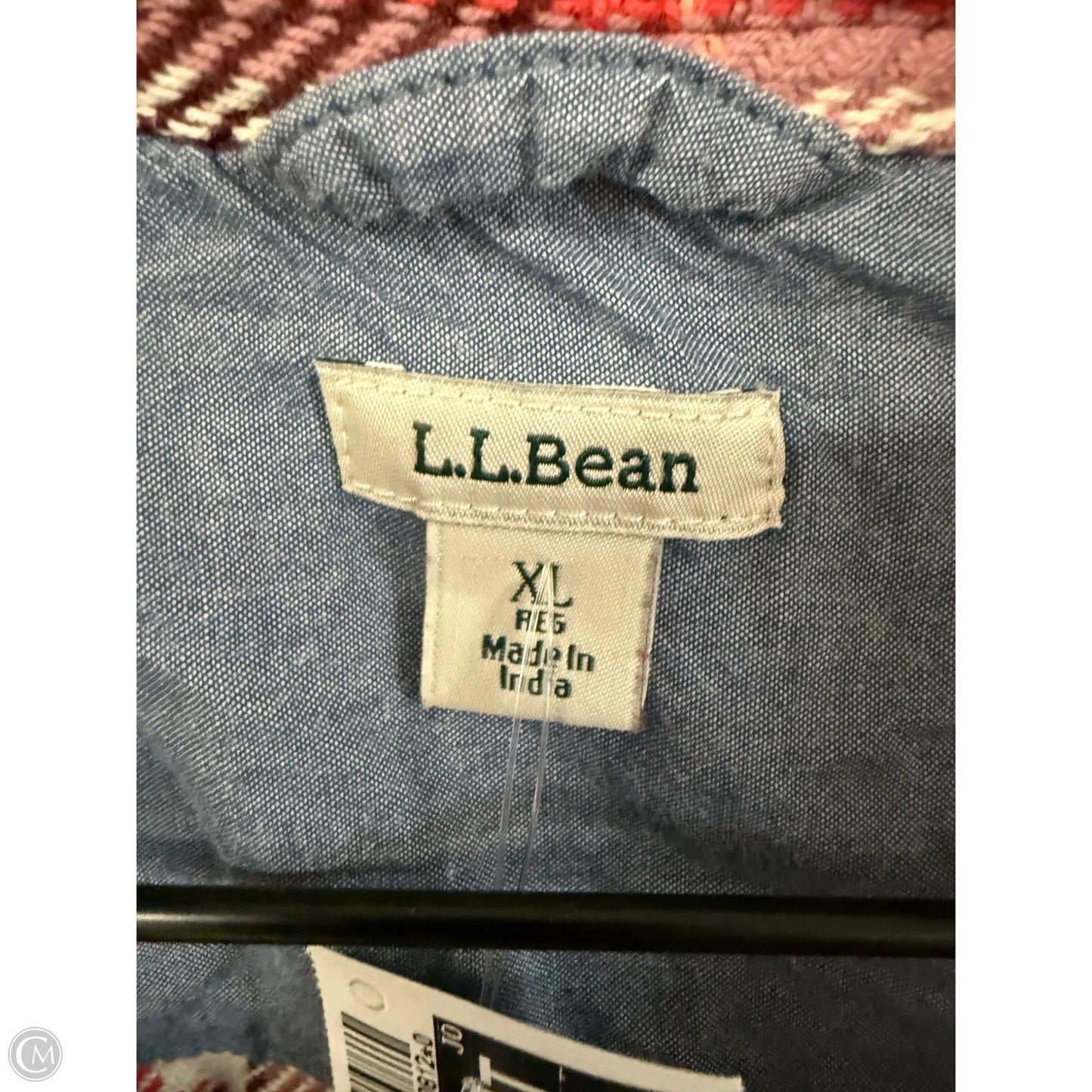 Jacket Shirt By L.l. Bean In Plaid Pattern, Size: Xl