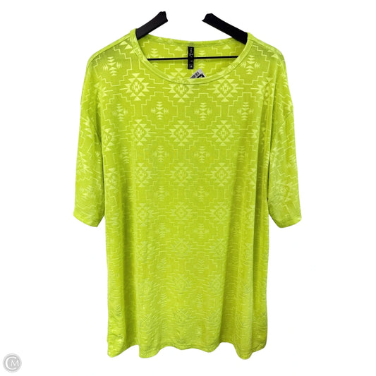 Top Short Sleeve By Cmc In Chartreuse, Size: S