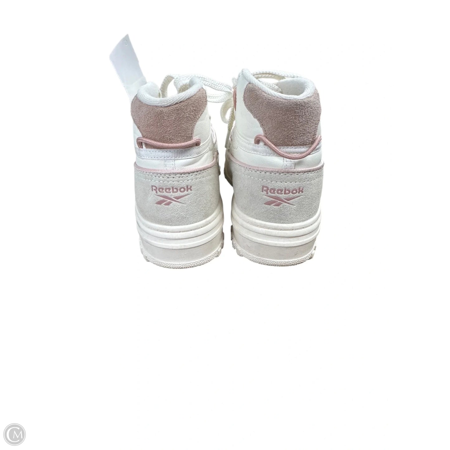 Shoes Sneakers Platform By Reebok In Cream & Pink, Size: 8