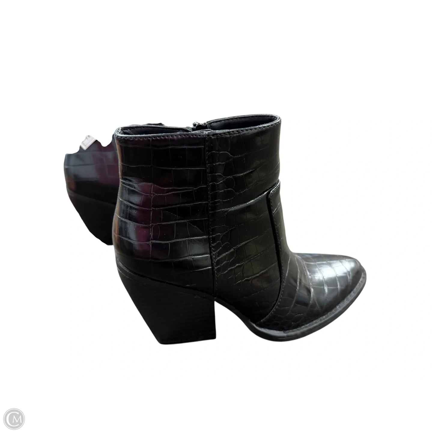 Boots Ankle Heels By Madden Girl In Black, Size: 7.5