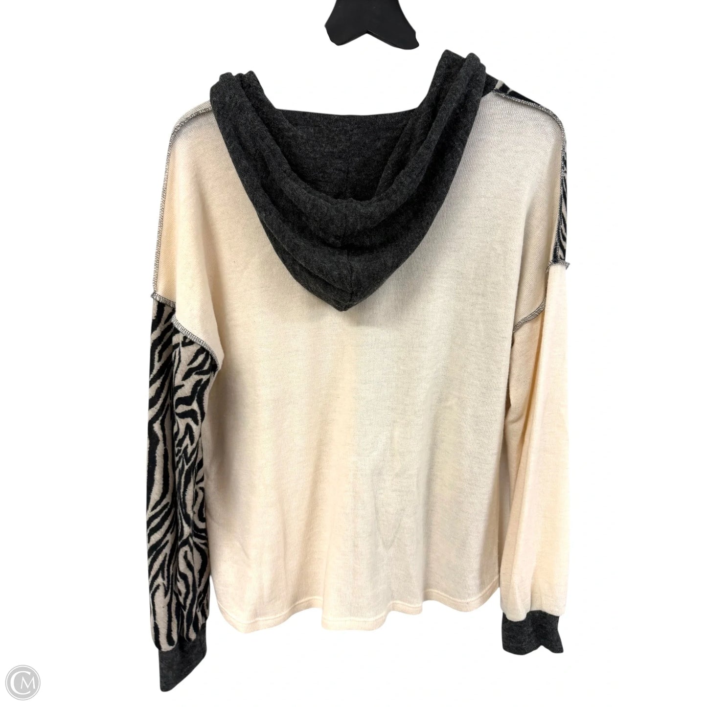 Top Long Sleeve By 7th Ray In Zebra Print, Size: M