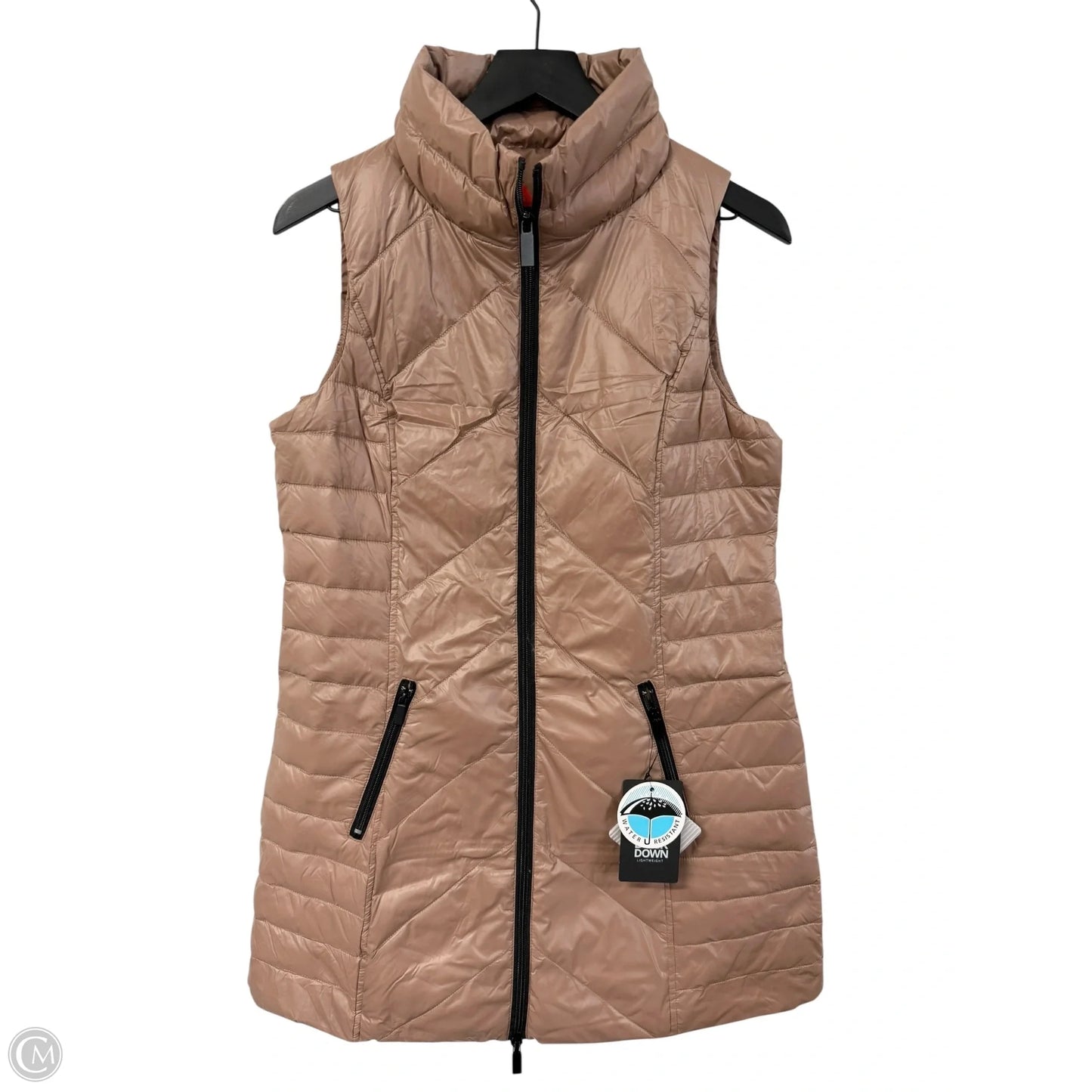 Vest Puffer & Quilted By Cmb In Beige, Size: S