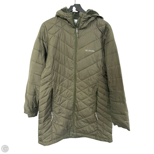 Coat Parka By Columbia In Green, Size: L