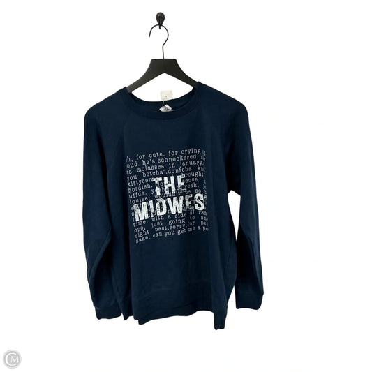 Sweatshirt Crewneck By Cme In Navy, Size: L