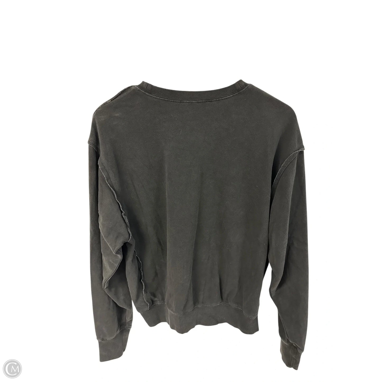 Sweatshirt Crewneck By Double Zero In Black, Size: M
