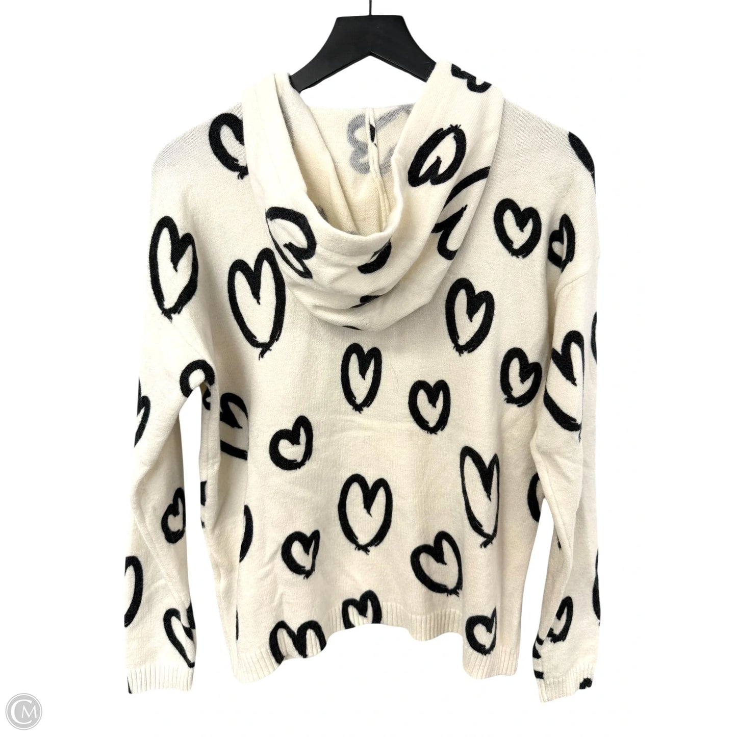 Sweater By Charlie B In Black & Cream, Size: M