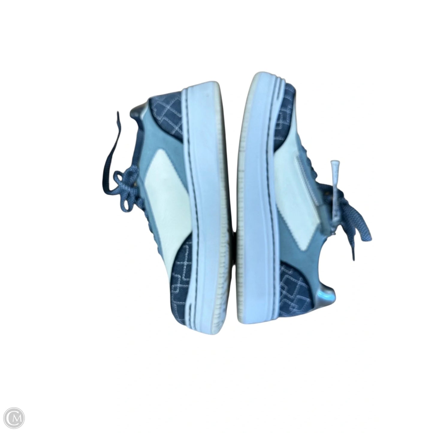 Shoes Sneakers Platform By Alegria In Blue & Cream, Size: 6.5