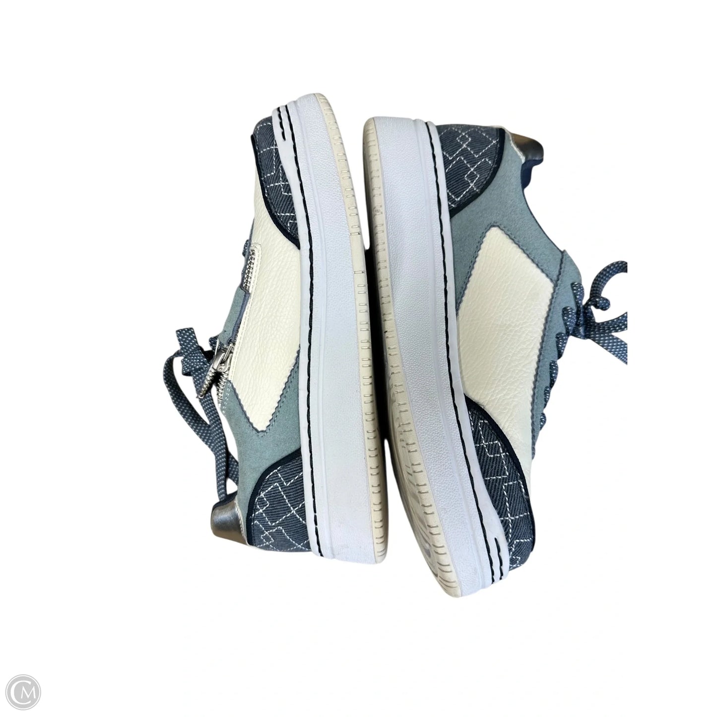 Shoes Sneakers Platform By Alegria In Blue & Cream, Size: 6.5