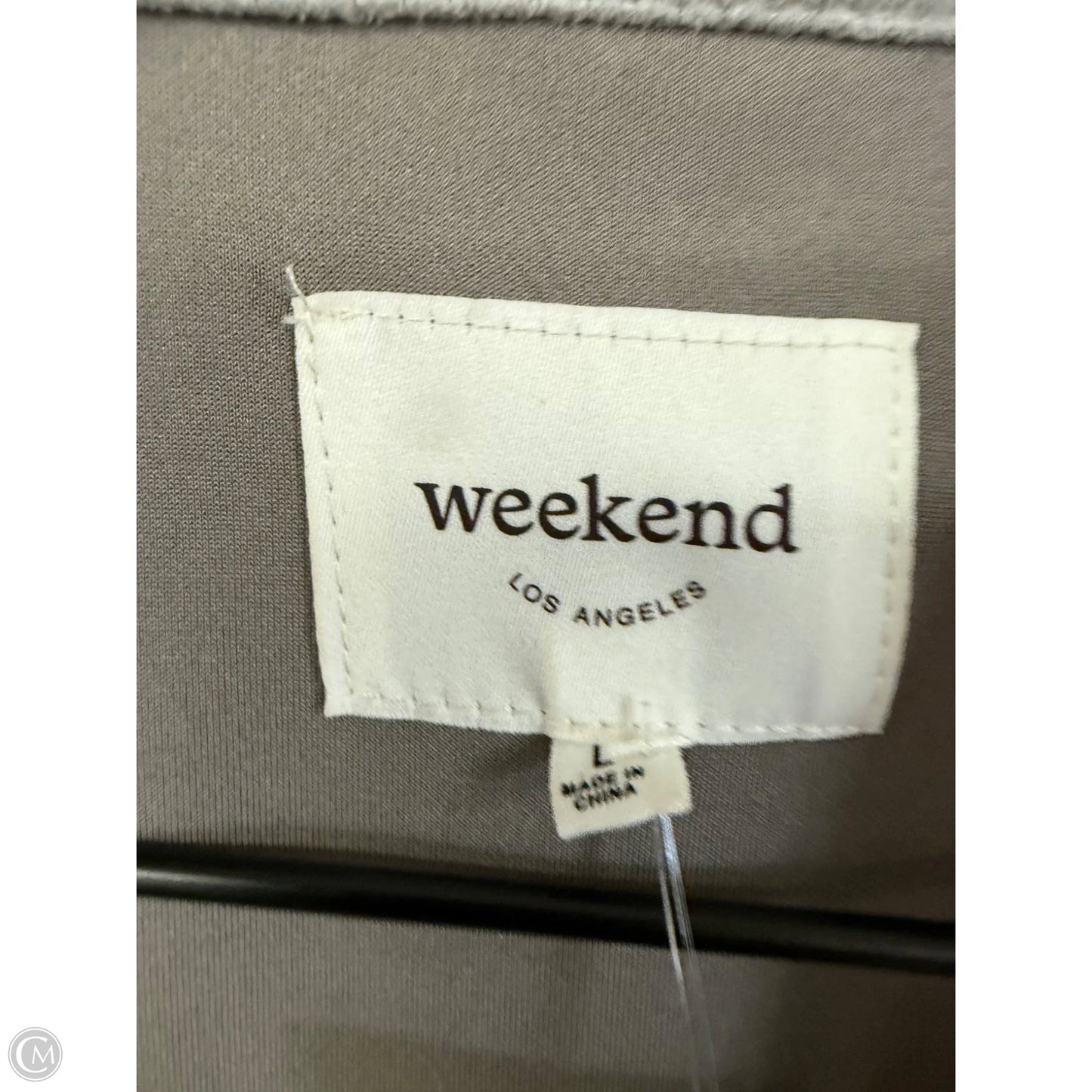 Blazer By Clothes Mentor In Grey, Size: L