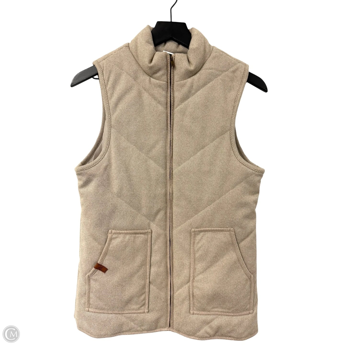Vest Puffer & Quilted By Clothes Mentor In Beige, Size: S