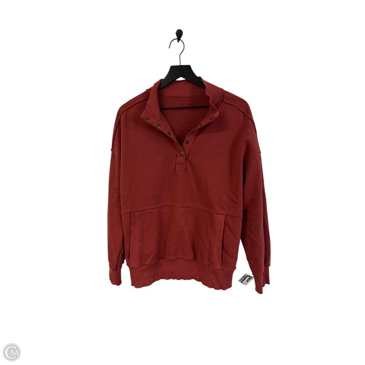 Sweatshirt Collar By Cmf In Red, Size: L