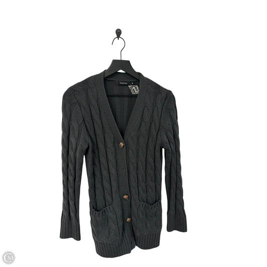 Sweater Cardigan By Cmf In Grey, Size: M