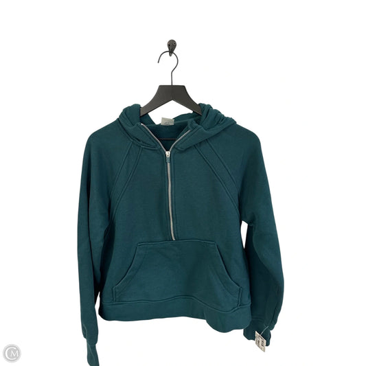 Sweatshirt Hoodie By Danskin In Green, Size: M