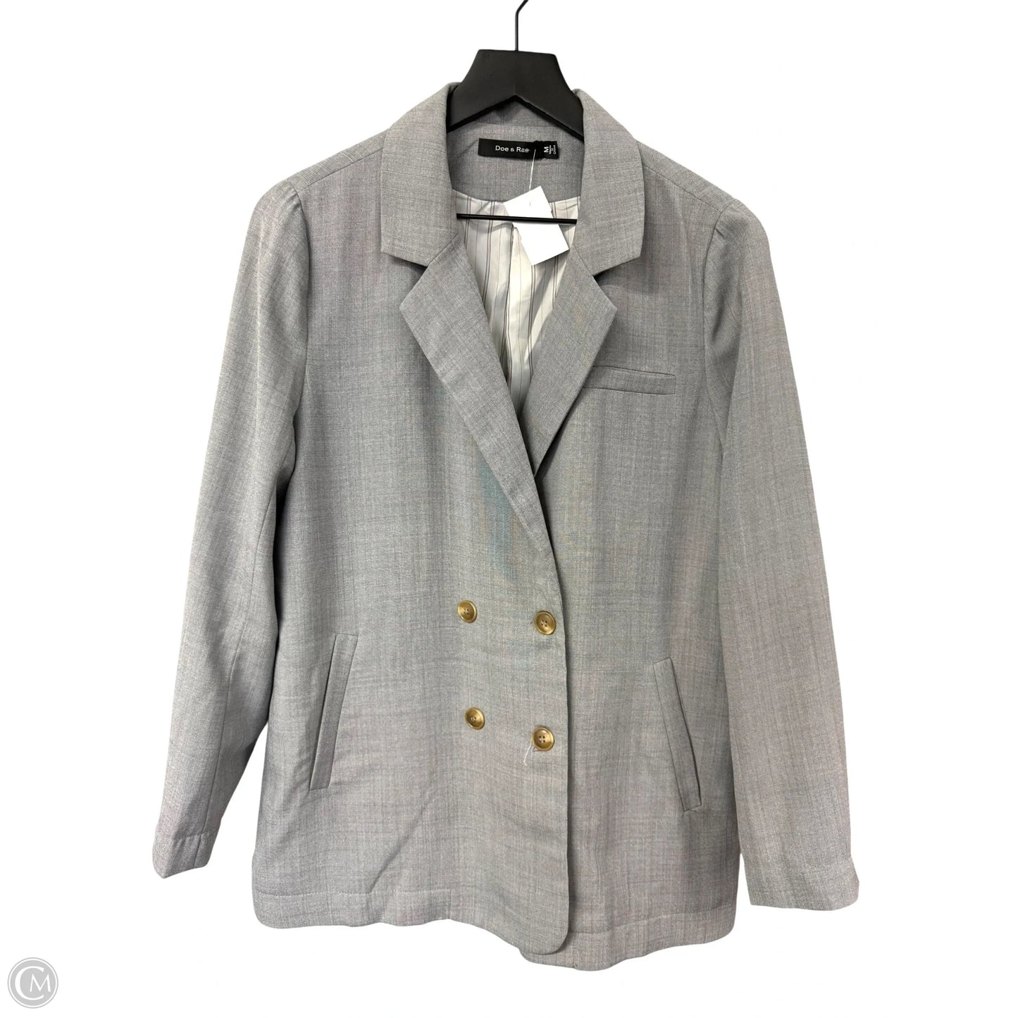 Blazer By Doe & Rae In Grey, Size: M