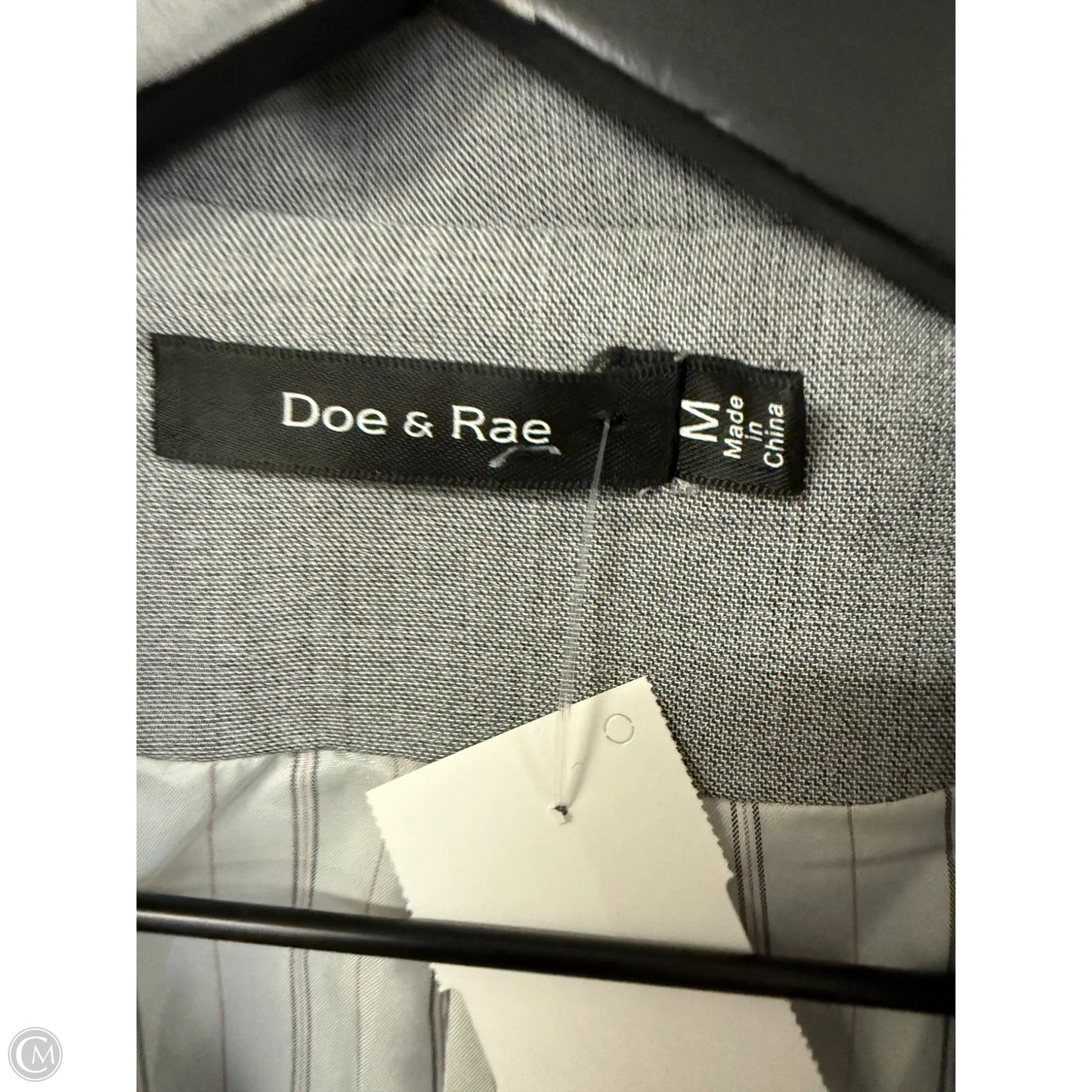 Blazer By Doe & Rae In Grey, Size: M