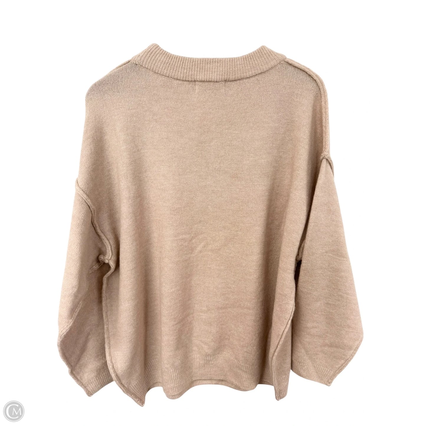 Sweater By Zenana Outfitters In Tan, Size: L