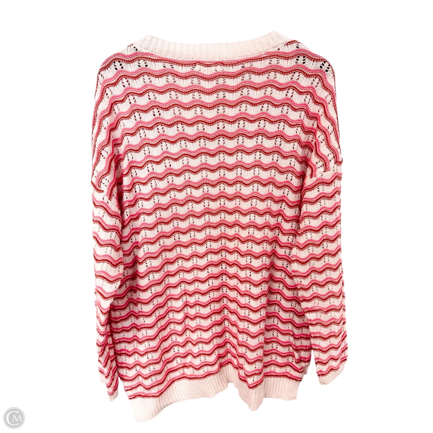 Sweater By Maurices In Brown & Pink, Size: Xl
