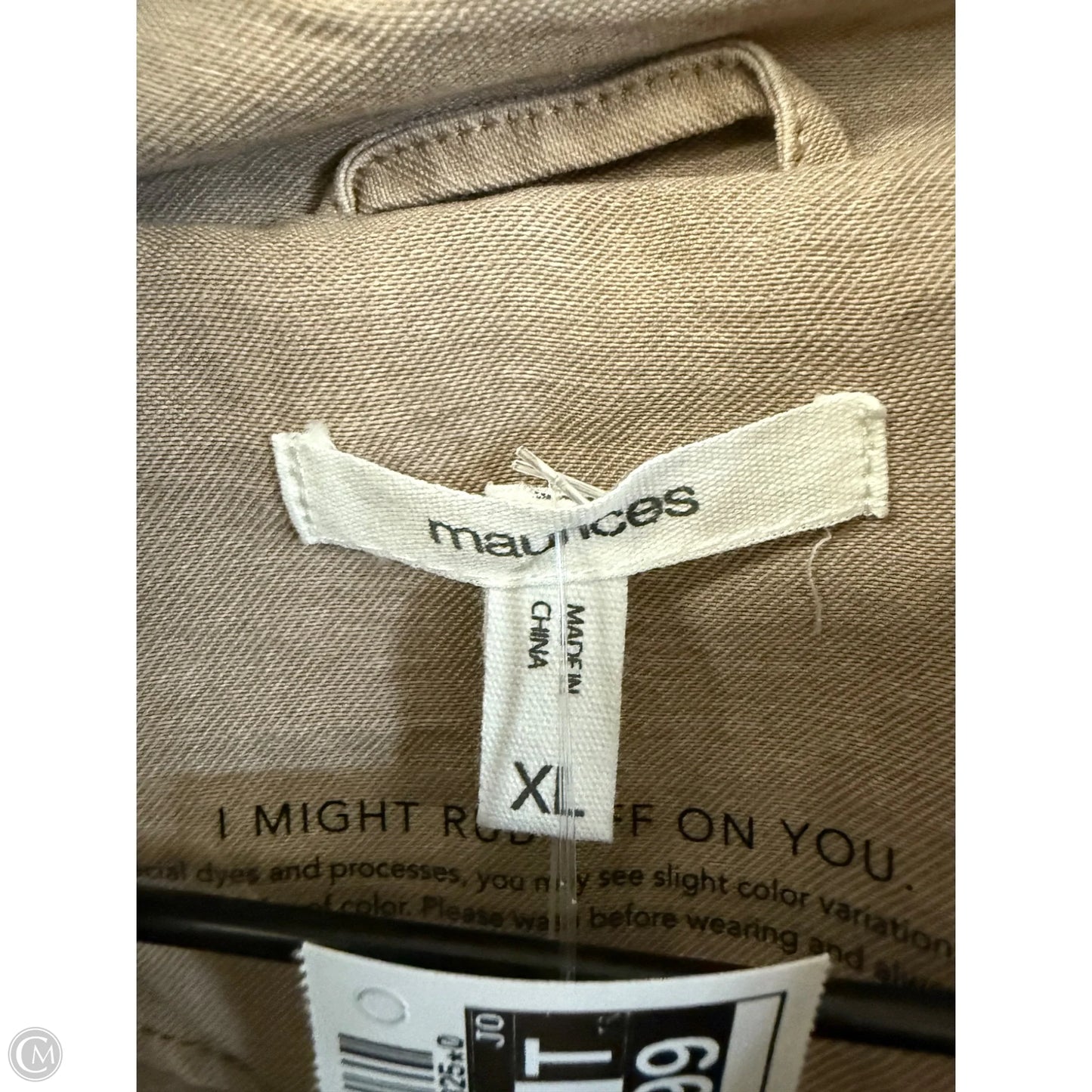 Jacket Other By Maurices In Taupe, Size: Xl