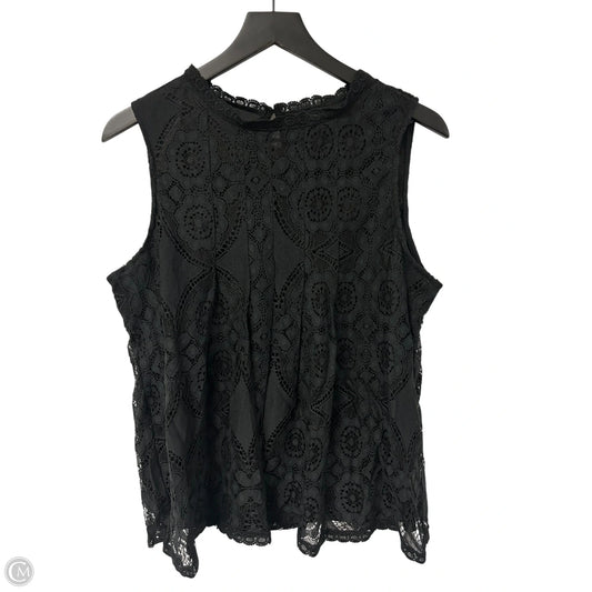 Top Sleeveless By Shein In Black, Size: 1x