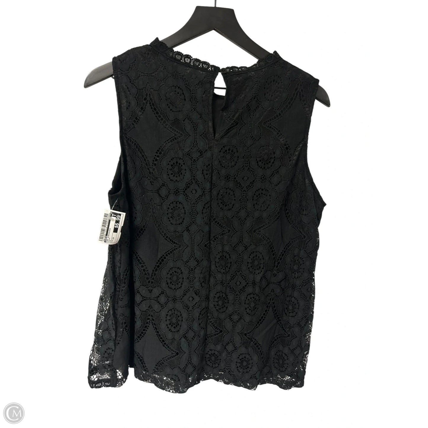 Top Sleeveless By Shein In Black, Size: 1x