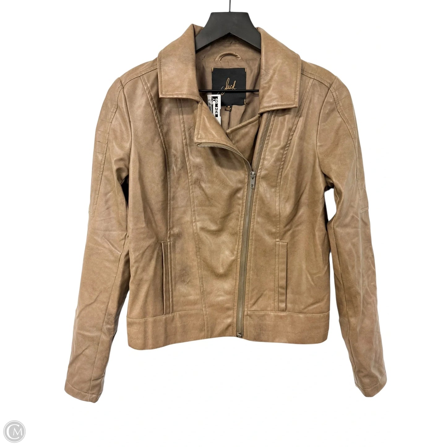Jacket Moto By Jack In Brown, Size: M