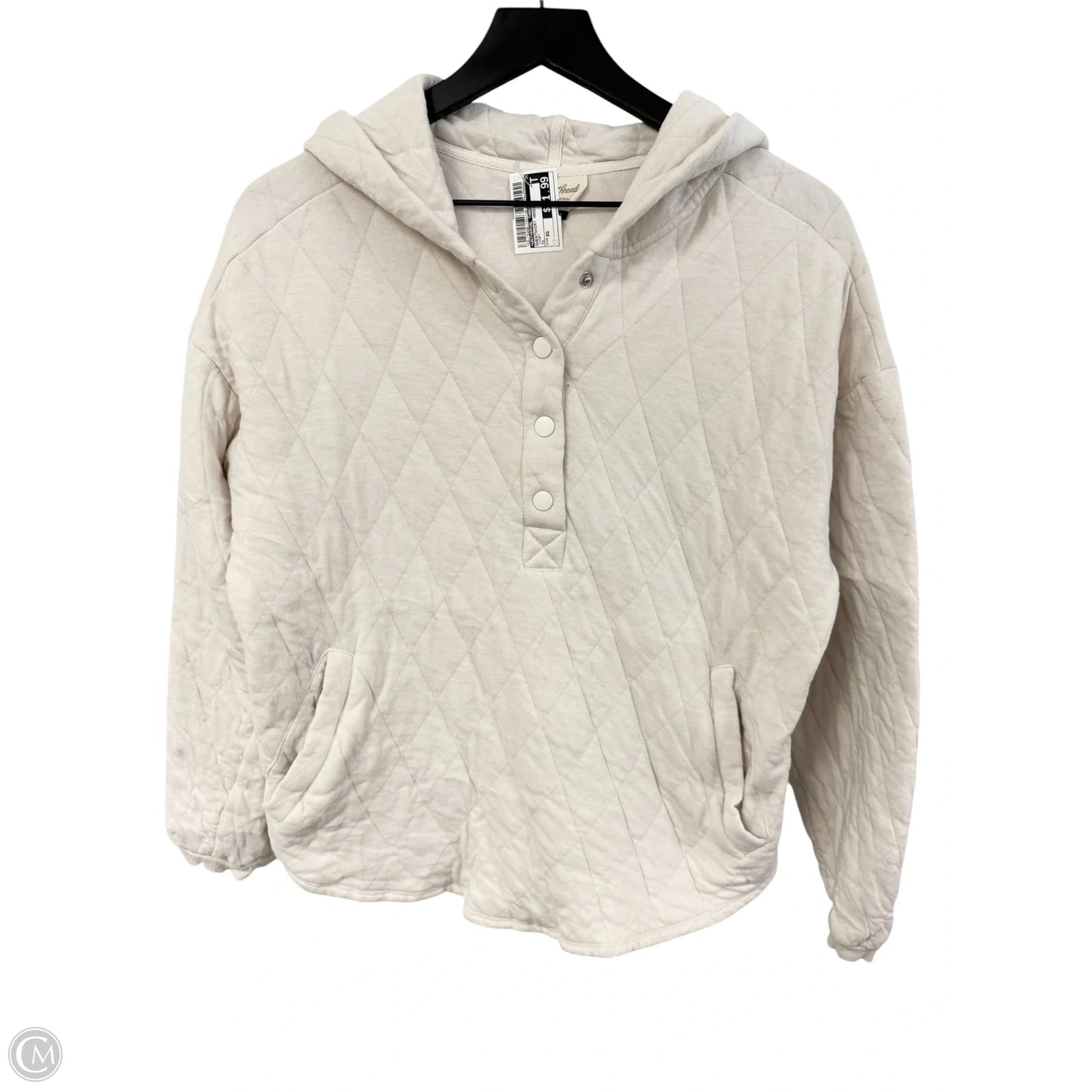 Sweatshirt Hoodie By Universal Thread In Ivory, Size: Xs