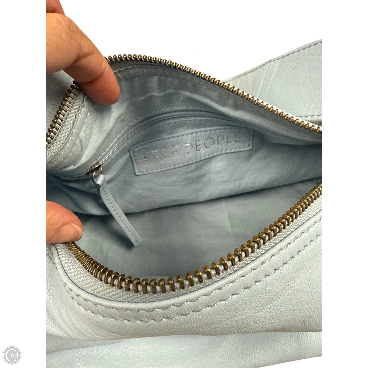 Handbag Leather By Free People, Size: Small