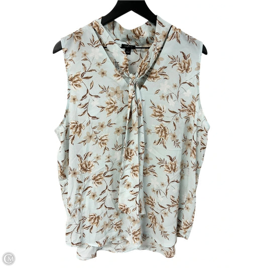 Top Sleeveless By Ann Taylor In Floral Print, Size: Xl