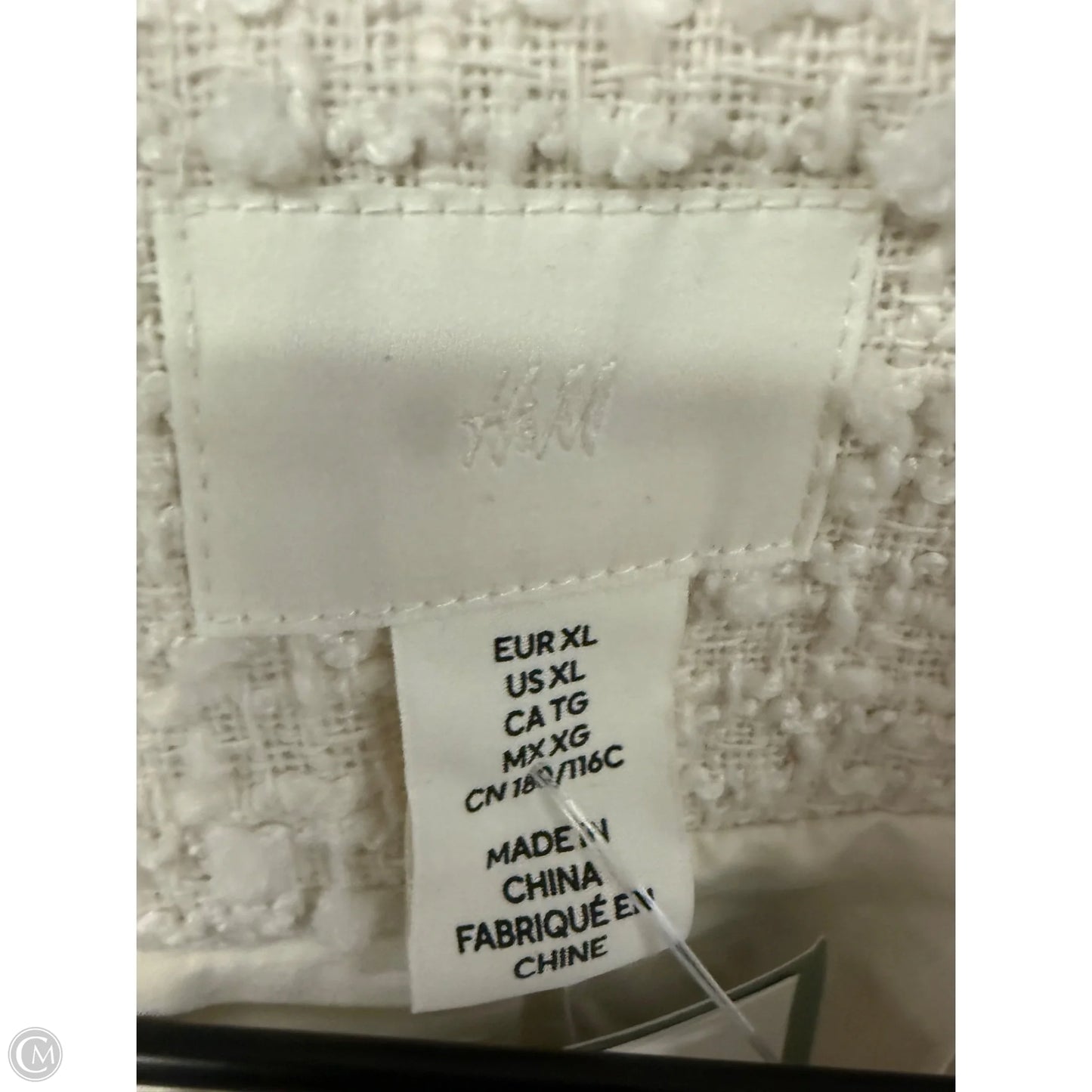 Blazer By H&m In Cream, Size: Xl