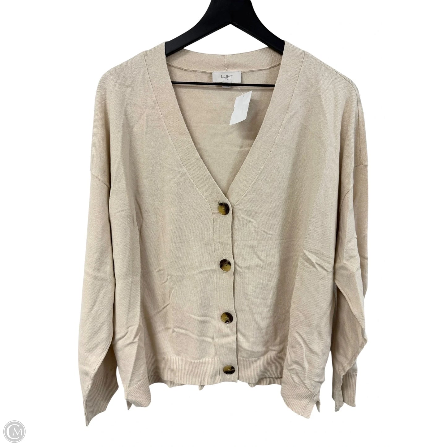 Cardigan By Loft In Tan, Size: Xl